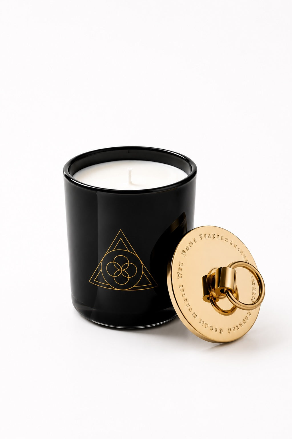 Bougie parfumée White Tea 260 g ESSENCE1989 en verre noir mat
