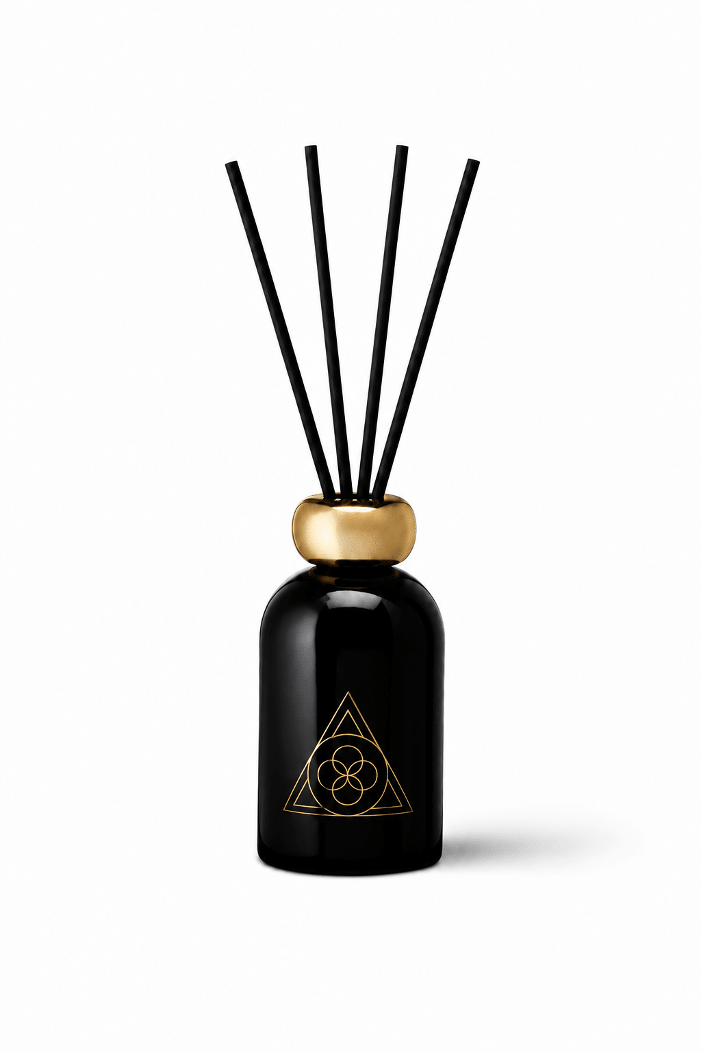 Diffuser de Parfum Thé Blanc 200 ml | Diffuseur de Luxe | ESSENCE1989 | Diffuseur d'intérieur en verre noir avec bâtonnets parfumés, parfum de thé blanc, décoration de maison haut de gamme.
