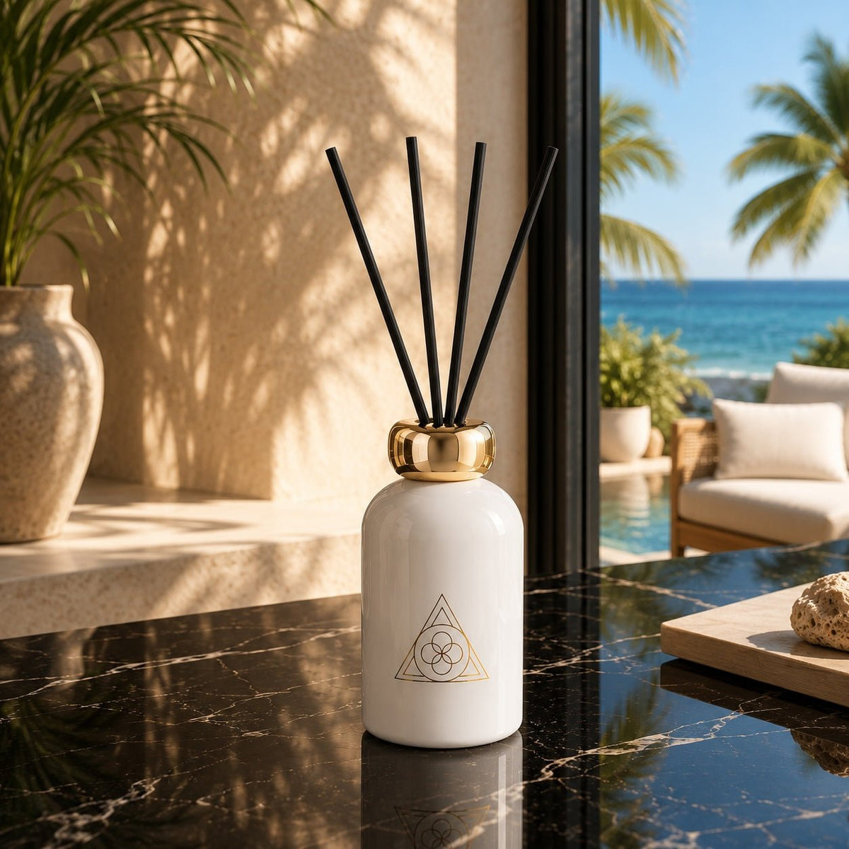 Diffuseur de Parfum White Tea | Verre Blanc | ESSENCE 1989 - ESSENCE 1989DifusorDIF-WTB-200