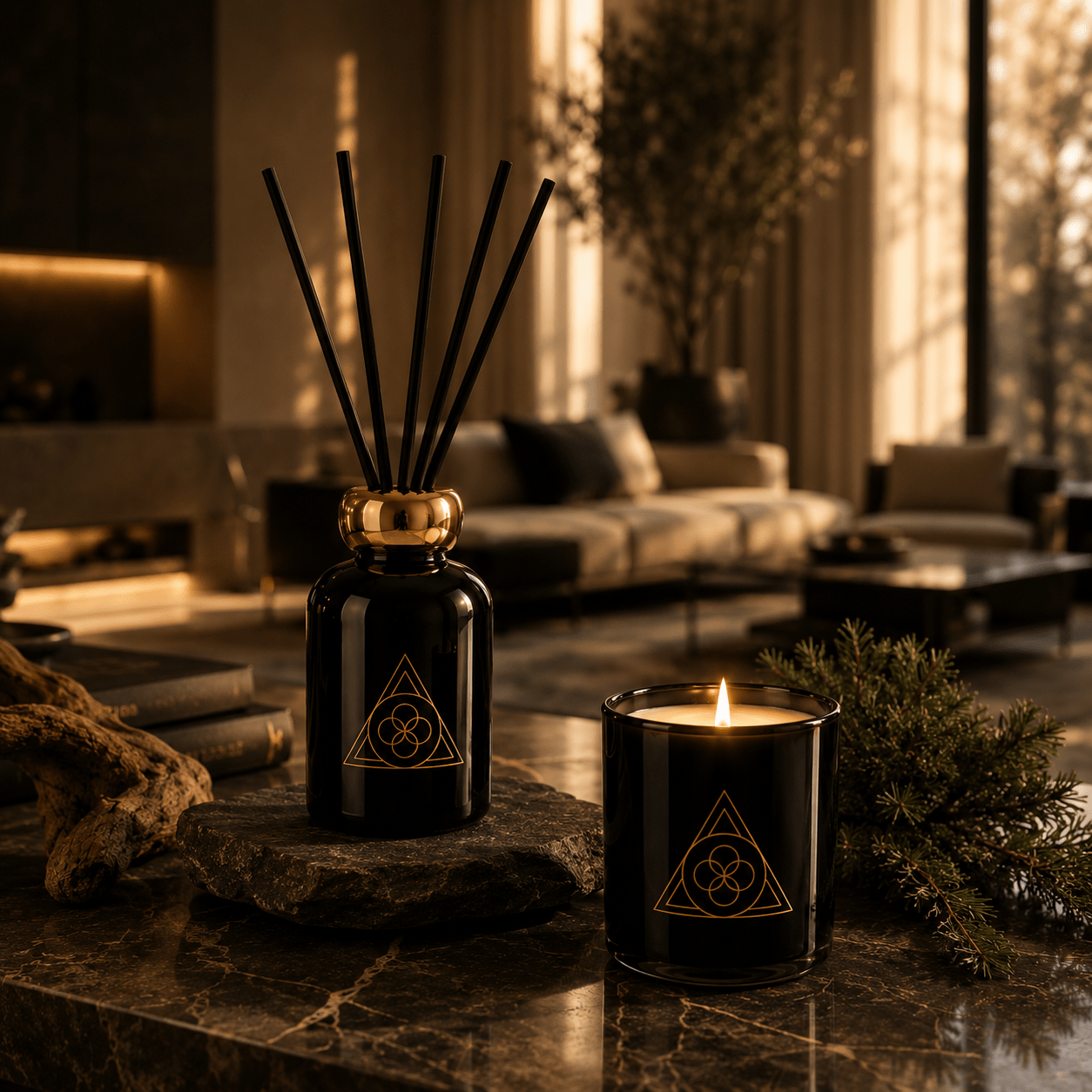 Coffret Mystic Cedar – Diffuseur & Bougie Parfumés de Luxe | ESSENCE1989 - ESSENCE 1989Coffret CadeauE1989-COFFRET-WT-200-260