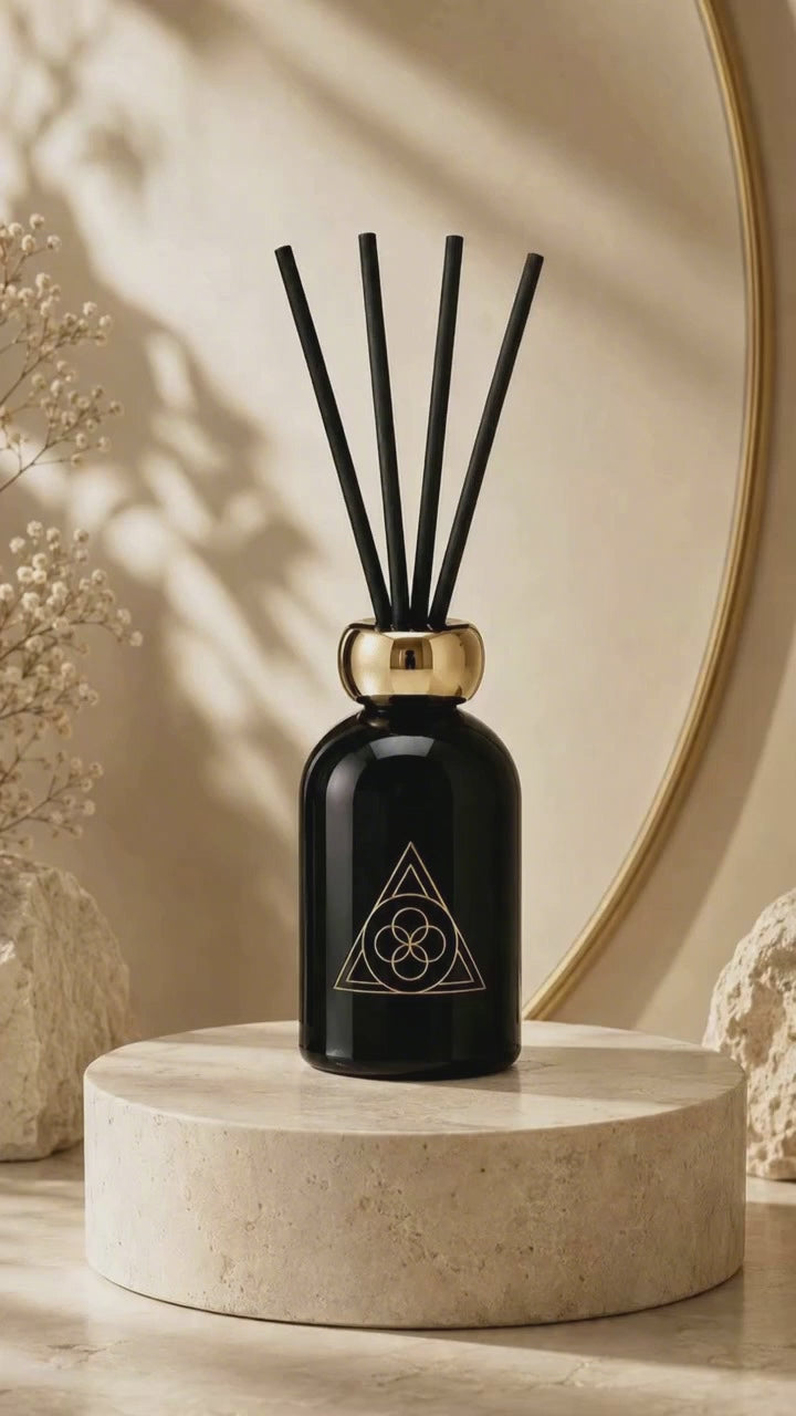 Diffuseur de parfum Cèdre ESSENCE1989 dans un intérieur élégant et chaleureux