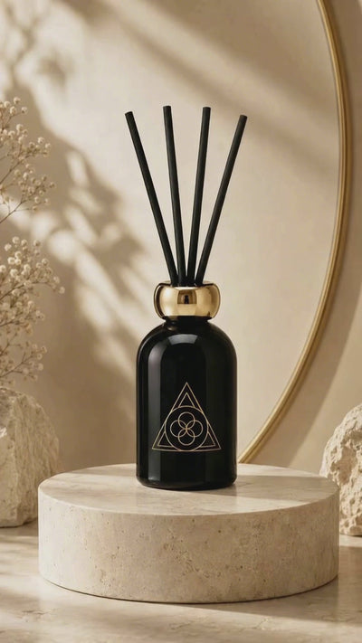 Diffuseur de parfum Cèdre ESSENCE1989 dans un intérieur élégant et chaleureux
